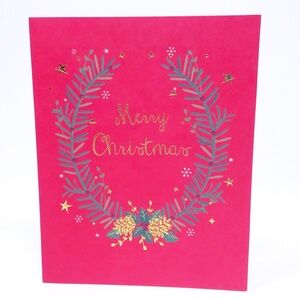 🎄 CHRISTMAS SALE! 🎄 10PC Papyrus Wreath Christmas Cards with Envelopes, Seals